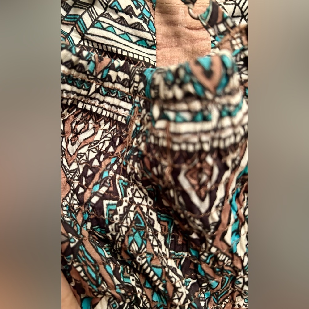 Billibong Aztec Print Ruched Bodice SunDress - Picture 8 of 10